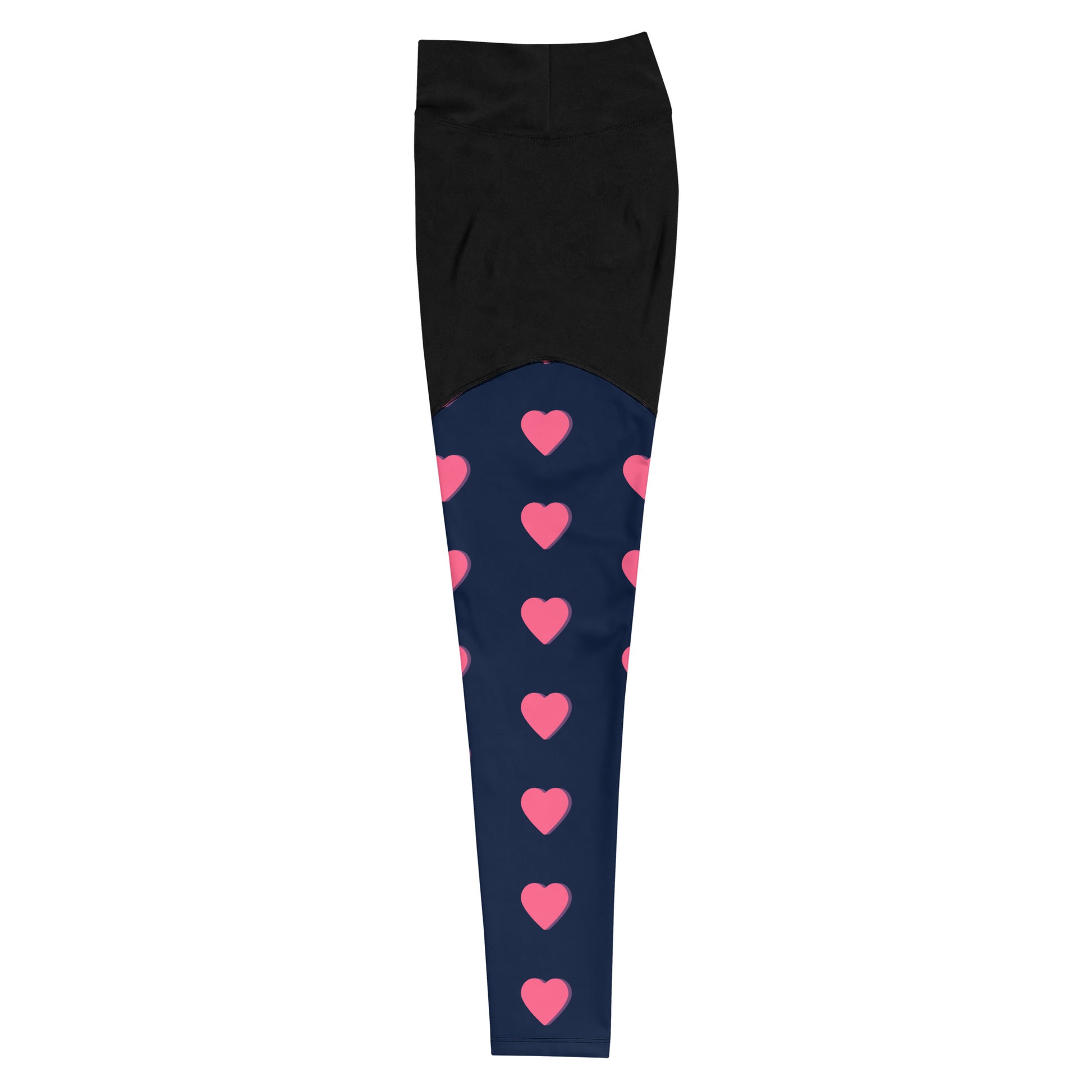 Ladies Sportswear 7/8 High Waist Leggings W/Pocket-Hearts – JAMILLIAH'S  WISDOM IS TIMELESS SHOP